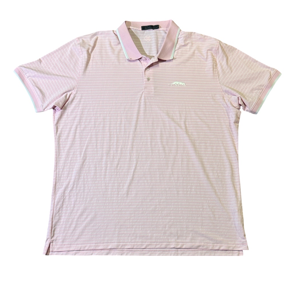 G/Fore Mens 2xl Xxl Pink Stripe Grove Xxiii Jordan Performance Golf Polo Shirt